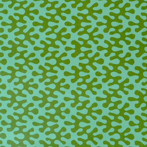 Patterned Paper Kelp Sea Green