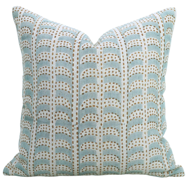 Throw Block Printed Cushion Cover Thick Linen Pillow - Garud