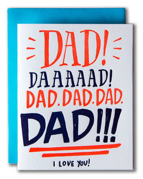 Dad Yelling - I Love You Card
