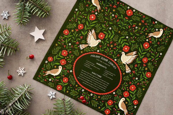 Sugar Cookies Tea Towel – Holiday Baking