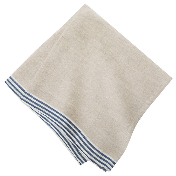 Alsace Natural & Blue Napkins 20x20 - Set of 2