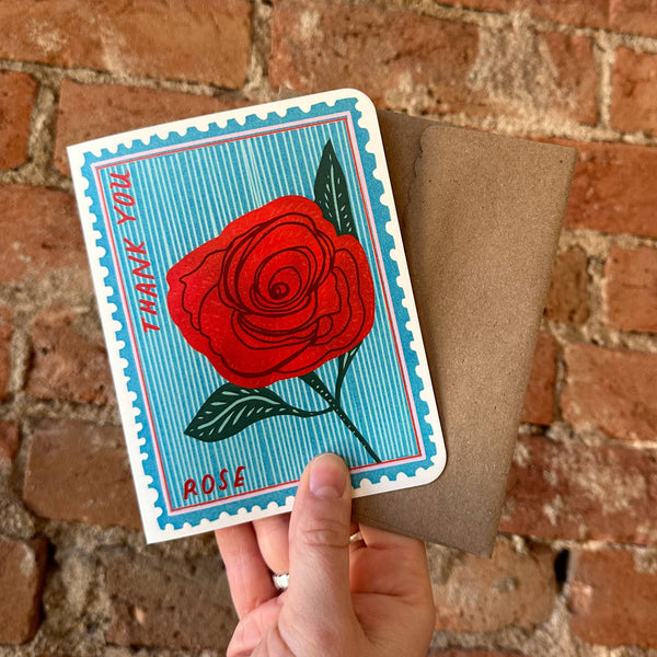 Thank You Rose Greeting Card