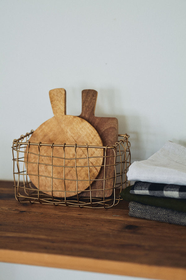 Iron Wire Basket Rectangle