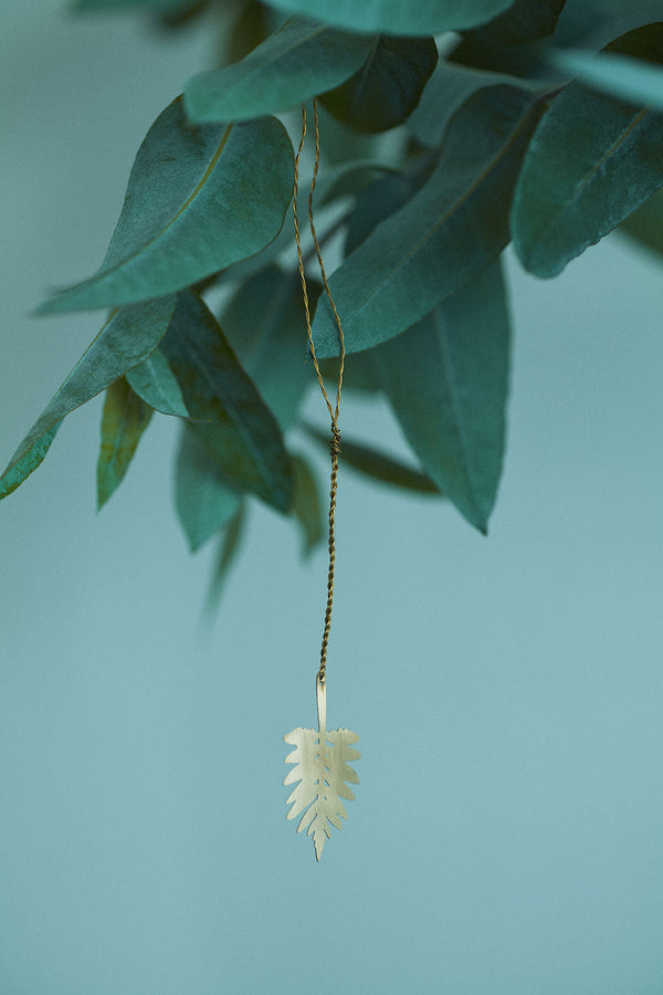 Brass Leaf Ornament (H)