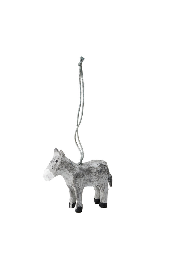 Paper Mache Donkey Ornament