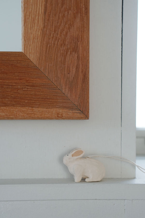 Paper Mache Rabbit Ornament