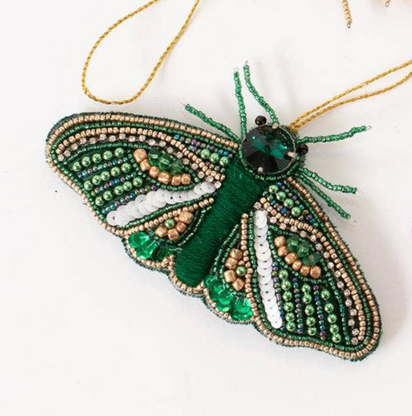 Beaded Moth Ornaments