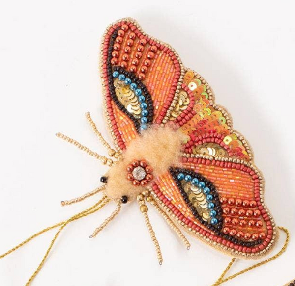 Beaded Moth Ornaments