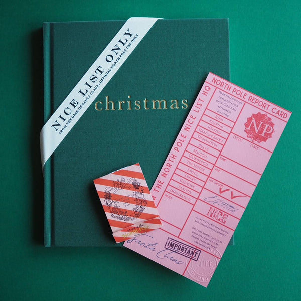 North Pole report cards - nice list