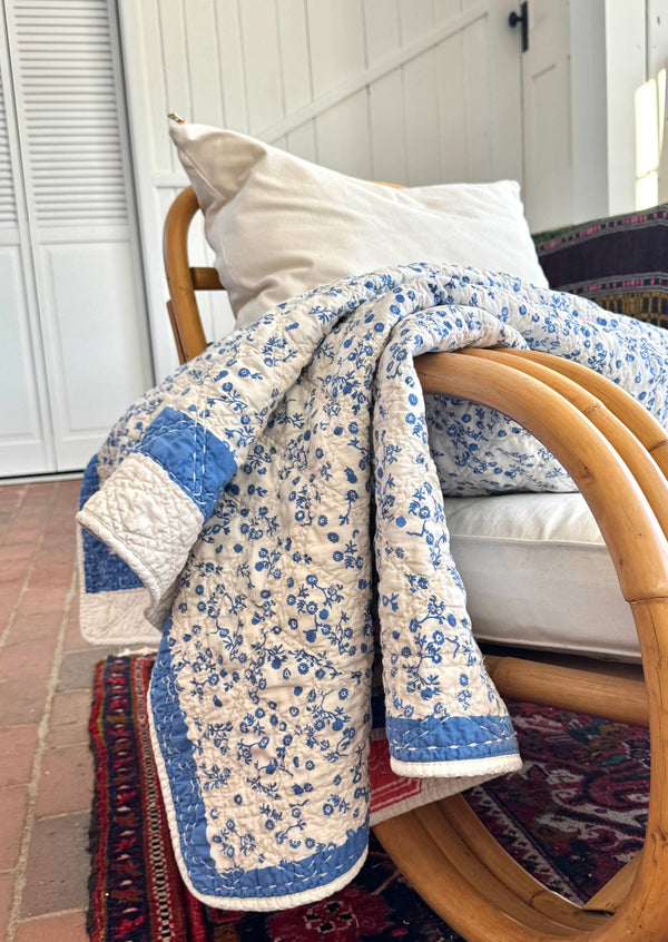Cotton Throw - Modern Farm House Vintage Inspired 50x70 