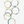 Japanese Glass Beaded Hoop Earrings  - Green, Pink