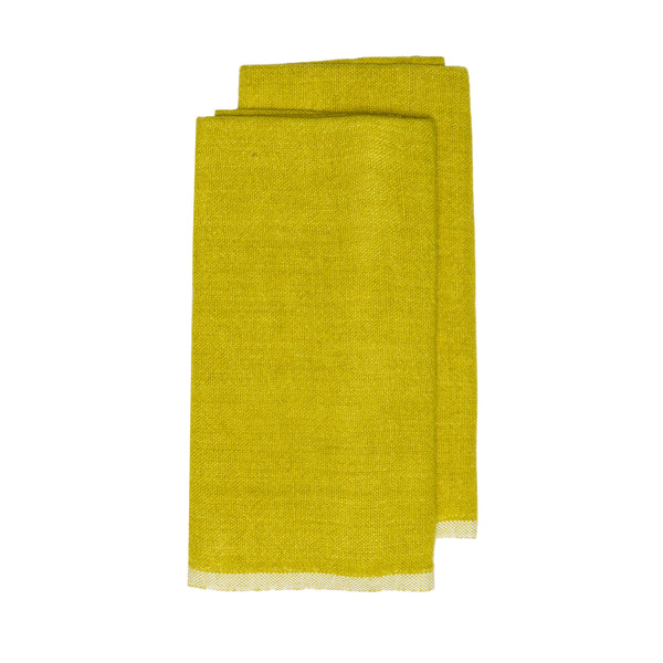 Chunky Linen Lime Towel 20x30