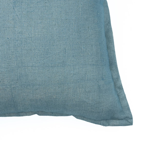 Hand Block Print Thick Linen Oxford Pillow Cover – Solid