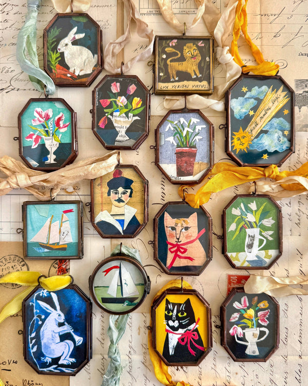 Tulips in Urn ~ Small Locket