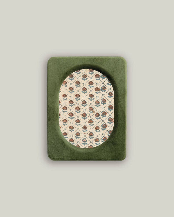 Mossy Green Velvet Photo Frame 5X7