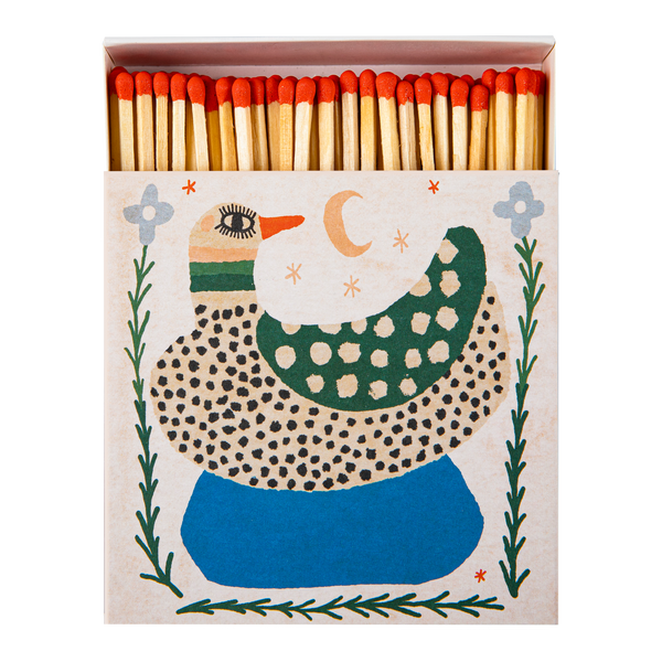 Spotted Duck | Square - Safety Matches