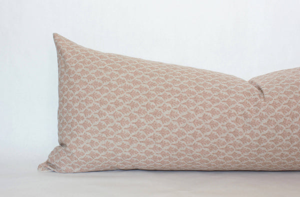 Neutral Floral Pillow Cover, Blush Pillow Cover | Lotus