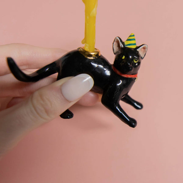 Black Cat Cake Topper