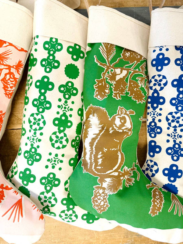 Pine Cone Tree Classic Christmas Stocking