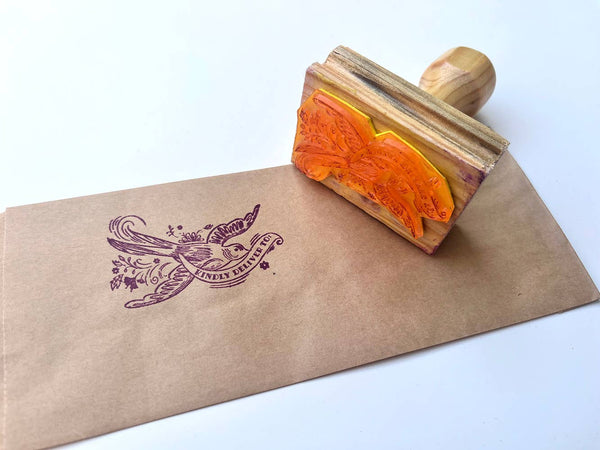 Kindly deliver dove rubber stamp snail mail lover pen pal