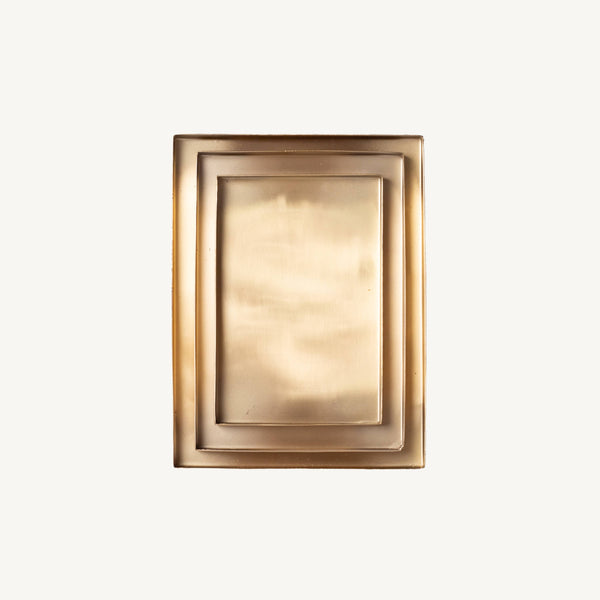Brass Rectangular Tray Set of 3
