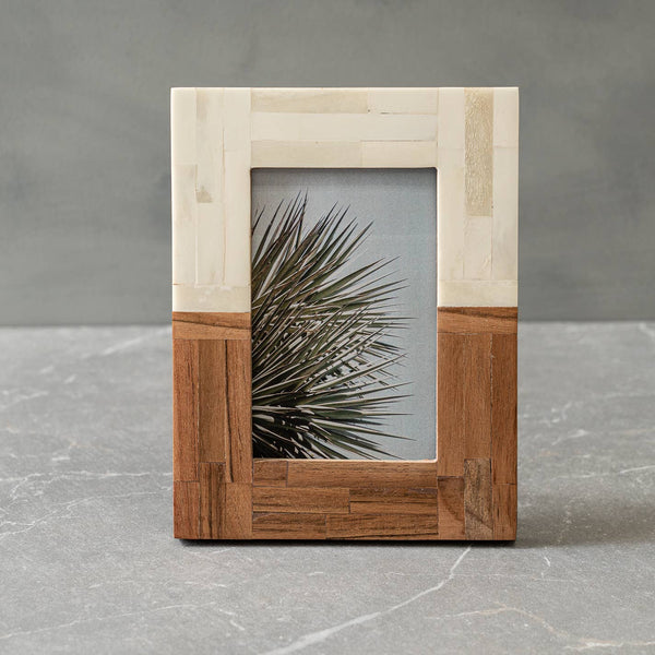 Split Wood & Bone Photo Frame