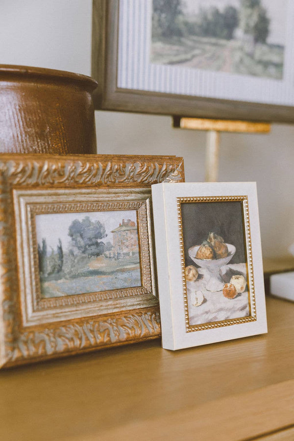Pears Still Life Framed Antique Art