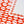 Five Long Self Adhesive Labels with Tomato border