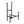 Small Black Iron Chair Easel - 10