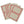 Packet of 10 Large Self-Adhesive Labels with Bright Pink Border