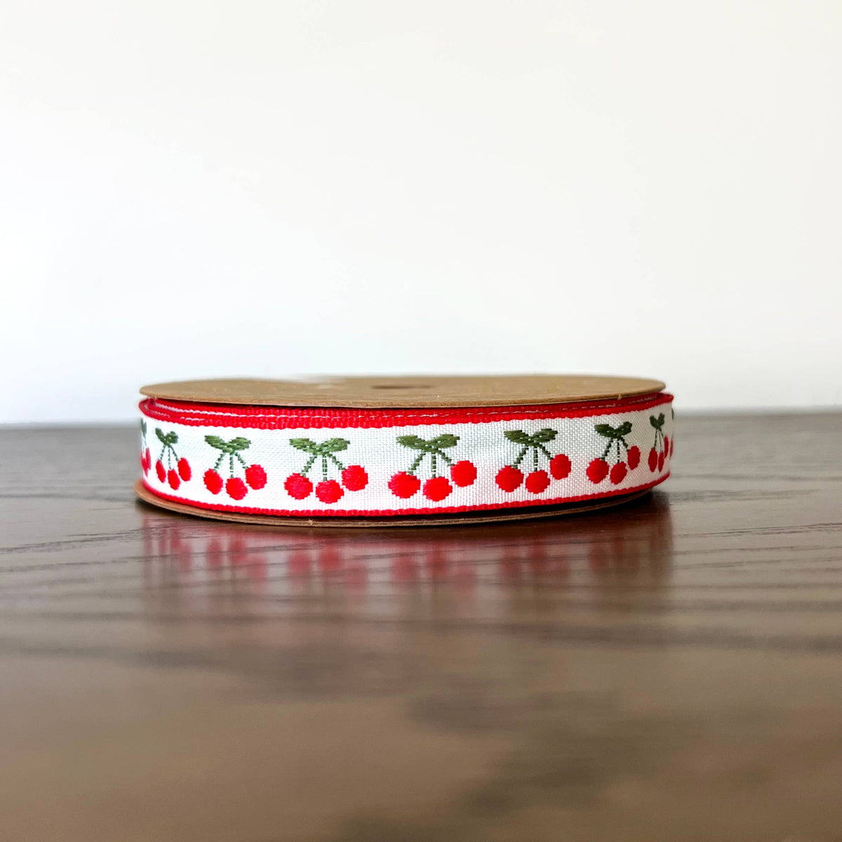 Cherry Woven Ribbon – Diddle and Zen