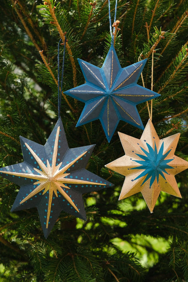 Midnight Star Screen-Printed Board Golden Star Screen-Printed Board Decoration
