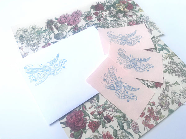 Kindly deliver dove rubber stamp snail mail lover pen pal