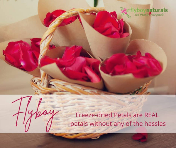 Oh My Deep Red Real Rose Petals Freeze-dried. Wedding USA