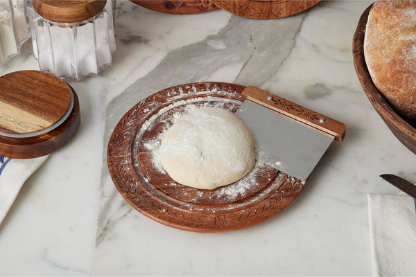 Vintage English Bread Board: Bread, Small, Natural