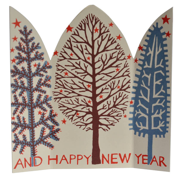 Extra Special Triptych Card Winter Trees