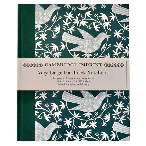 Very Large Hardback Notebook Songbird Midwinter