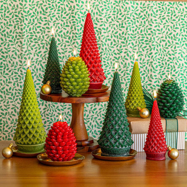 Accent Sculpted Tree Candle - Forest