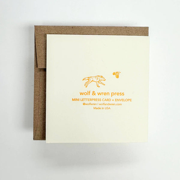 Blank Cat Mini Card