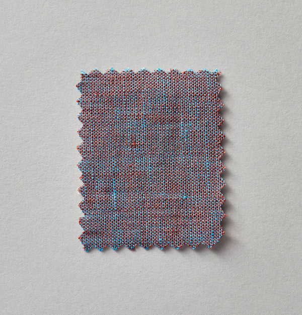 Simple Lines Amethyst/Sand throw with Blue Topaz binding