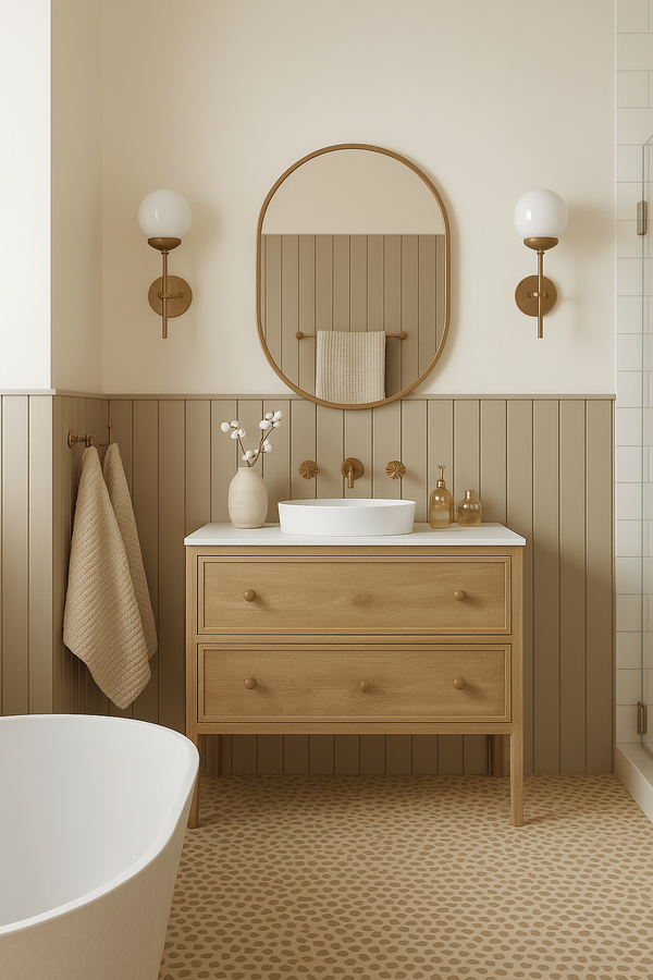 100% Organic Cotton Rustic Waffle Tea/Hand Towel - Natural