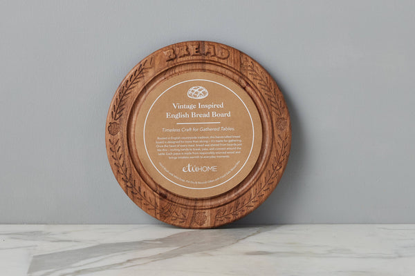 Vintage English Bread Board: Bread, Small, Natural