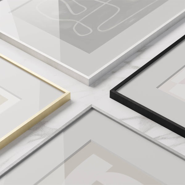 Brass Metal Frame with Glass