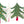 CHRISTMAS TREES CONCERTINA GARLAND