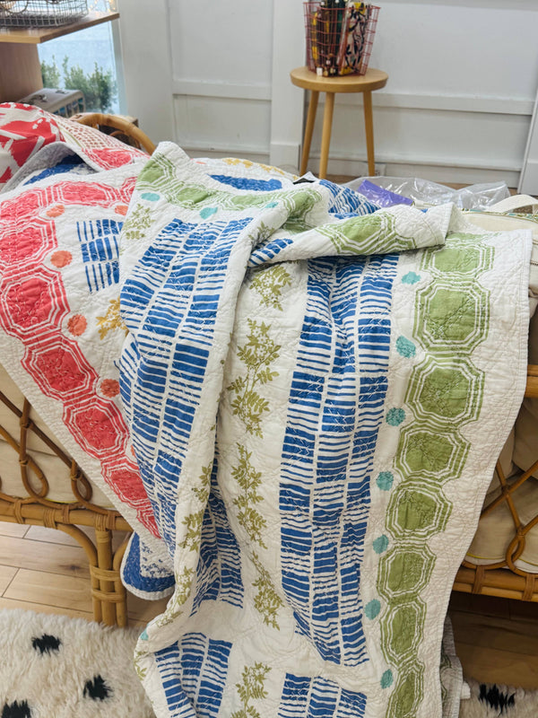 Cotton Throw - Modern Farm House Vintage Inspired 50x70 