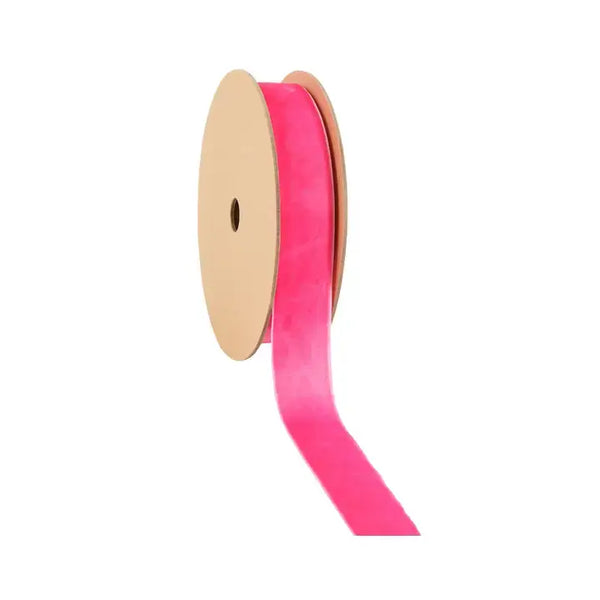 16 Colors | 1" Velvet Ribbon | 10 Yard Roll