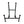 Small Black Iron Chair Easel - 10