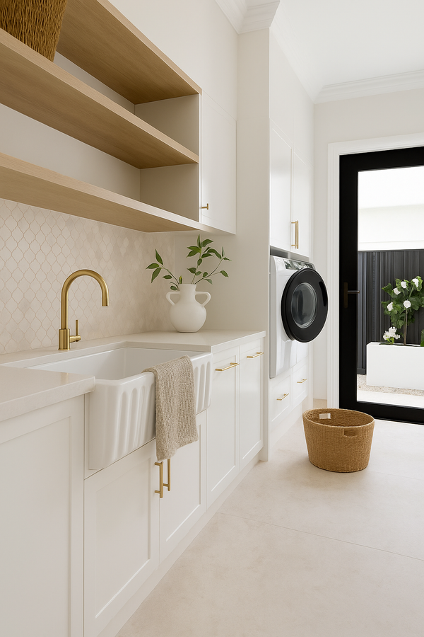 100% Organic Cotton Rustic Waffle Tea/Hand Towel - Natural