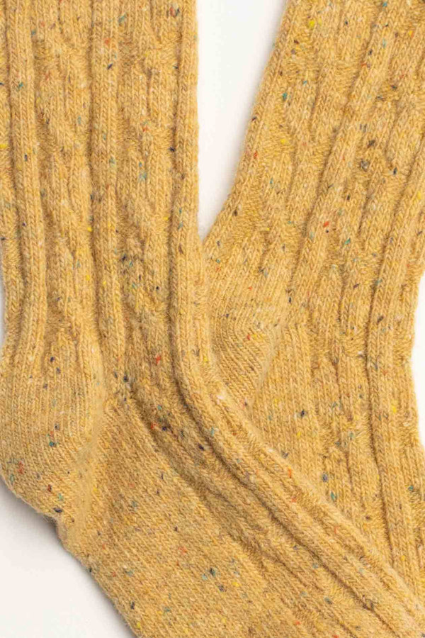 Wool Blend Speckled Knit Socks