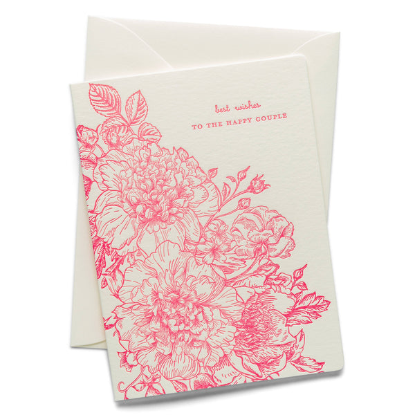 Best Wishes | Letterpress Greeting Card | Love/Wedding